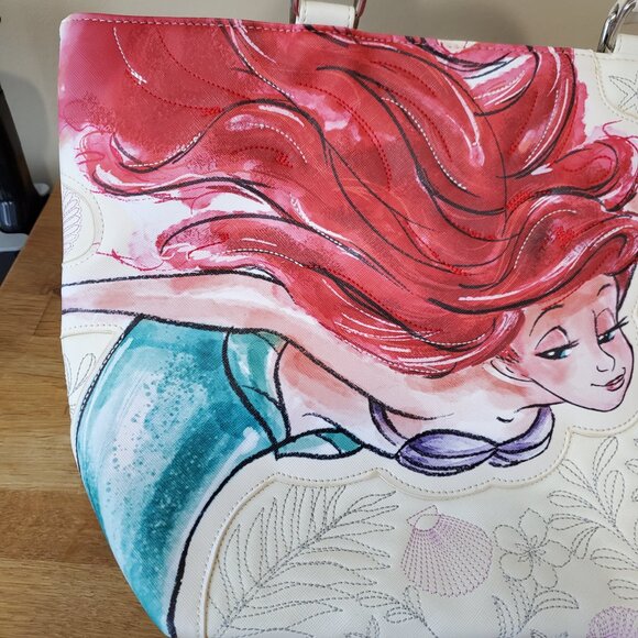 NWT Loungefly The Little Mermaid Embroidered Tote - Picture 3 of 10